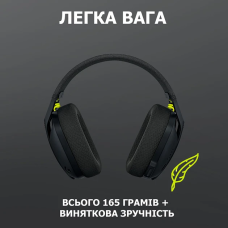 Навушники Logitech G435 LIGHTSPEED Wireless Gaming Headset — Black (981-001050)